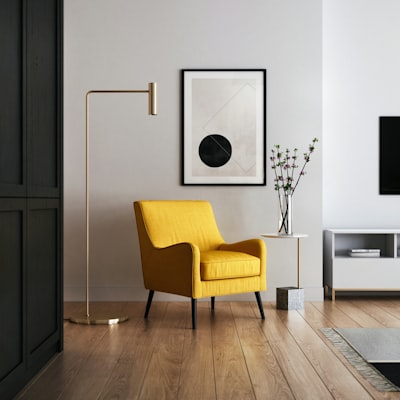 Modern nautical interior with maritime art